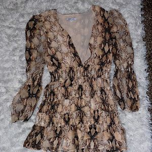 Boutique Snakeskin Dress